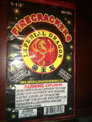 Imperial Dragon 80/16 Firecracker / Fireworks Brick Label