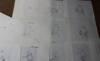 Herge ' s The Adventures of Tintin Animated Model sheets Storyboard Sketch Art 772 7