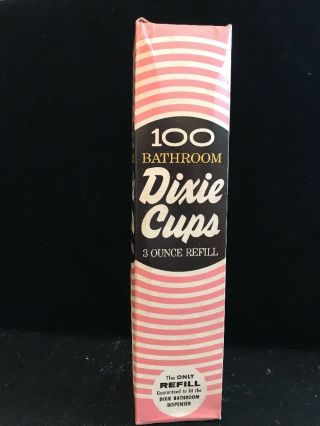 Vintage DIXIE 100 3 oz Pink Bathroom CUPS For Dispenser FULL BOX 3