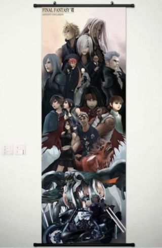 Cloud Strife Sephiroth Final Fantasy Vii 7 Home Decor Poster Wall Scroll 45 125
