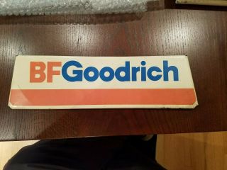 Vintage Bf Goodrich Red,  White,  And Blue Garage Metal Tire Sign