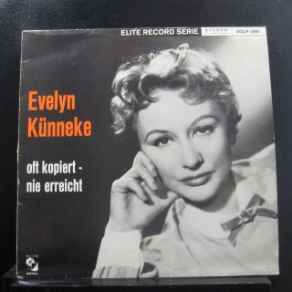 Evelyn Kunneke - Oft Kopiert - Nie Erreicht Lp Vg,  Solp - 366 Stereo Vinyl Record