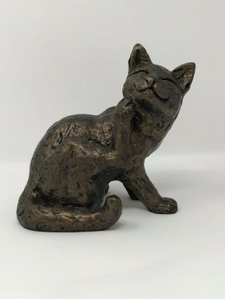 Frith Cats Sculpture By Paul Jenkins " Horatio " - Small Cold Cast Bronze Figurine