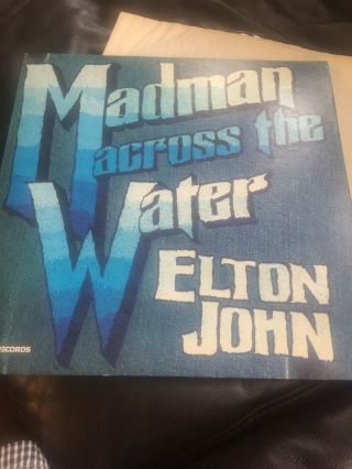 Elton John Madman Across The Water Lp/vinyl Mca - 2016 Nm