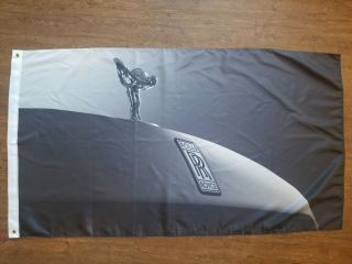 Rolls Royce Spirit Of Ecstacy Flag Banner 3x5ft Phantom Ghost Wraith Silver Spur