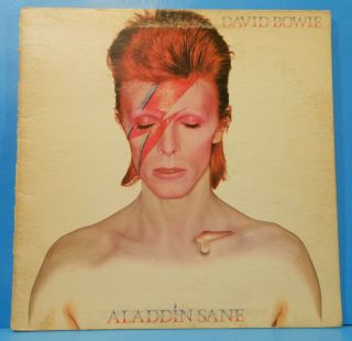 David Bowie Aladdin Sane Lp 1973 " Jean Genie " Vg/vg