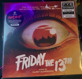 Friday The 13th Vinyl Waxworks Lp Harry Manfredini Fye Variant.  Rare