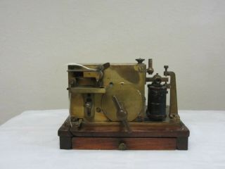Antique 1862 Siemens Halske Railway Morse Telegraph " Inker " Receiver