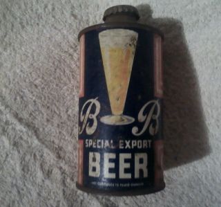 B And B Special Cone Top Beer Can