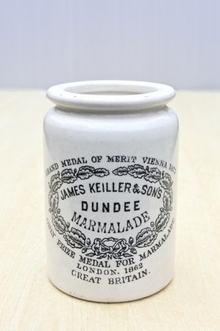 Vintage C1920s 1lb James Keiller & Sons Dundee Marmalade Maling Patent Pot Jar
