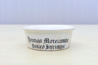Vintage C1900s Youngs Morecombe Potted Shrimps Paste Pot Jar