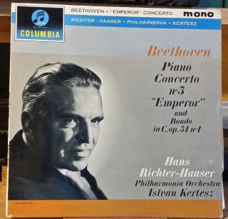 Columbia 33cx B/g Uk Richter - Haaser Po Kertesz Beethoven Piano Concerto 5 Sax