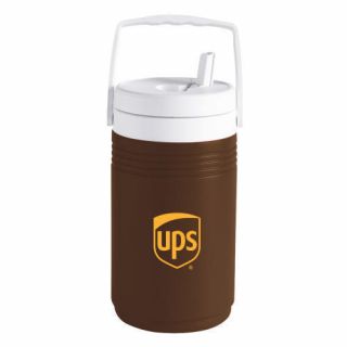 United Parcel Service Ups Igloo Brown White Gold 1/2 Gallon Water Jug Cooler