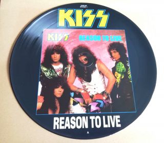 Kiss Reason To Live Limited Edition 4 Track 12 " Vinyl Picture Pic Disc Rare