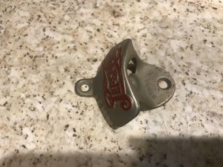 Vintage STARR Stationary Wall Mounted Pepsi - Cola Bottle Opener Brown Co 3