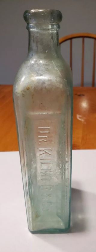 Antique The Great DR.  KILMER ' S SWAMP - ROOT Medicine Bottle.  BINGHAMTON,  N.  Y. 2