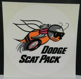 68 Charger Bee Dart Scat Pack Dodge Boys Water Slide 4 Decal Mopar Dealer