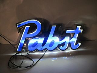 Vintage Pabst Blue Ribbon Lighted Beer sign Flourecent @ 20 