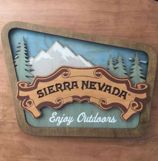 Sierra Nevada Brewing Wood Sign Beer Sign 3d Wood Beer Sign Chico Ca