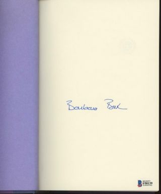 Barbara Bush Signed Book " A Memoir " - Autograph - Bas Beckett Certified