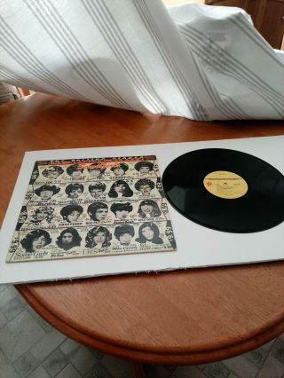 Vintage Rolling Stones “some Girls” Cover Vinyl Lp With All The Ladies