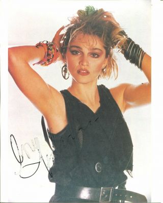 Madonna Queen Of Pop Sexy Like A Virgin Singer Rare Signed Autograph Photo