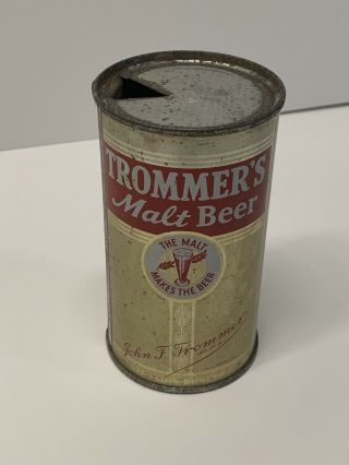 Trommer’s Malt Beer Can Flat Top Usbc 139 - 33 Irtp 1939 Brooklyn Ny Nj Provenance