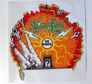 Addams Family Pinball Machine Center Magnet Playfield Burn Overlay
