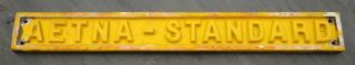 Rare Aetna - Standard Engineering Co.  Builder Plate Cast Industrial Sign Plaque 2