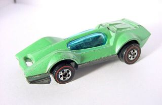 1970 Mattel Hot Wheels Redline Bugeye Flourescent Green Fast Hong Kong