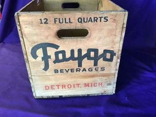Faygo Beverages Wood Crate Feigenson Brothers Detroit I ' ll Take Red Pop 4