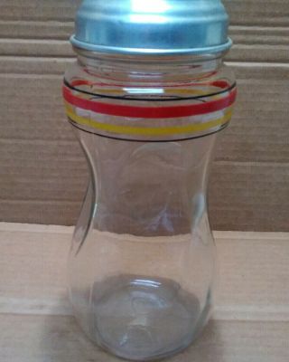 Vintage Baby Bottle Shaped Cocktail Shaker.  Blown? Pontil Scar? 11.  5 