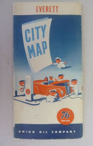 1950 Everett Street Map Union 76 Oil Gas Washington