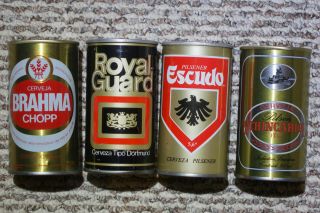 Four More South American Cans - Brazil - Argentina - Royal Guard,  Etc.