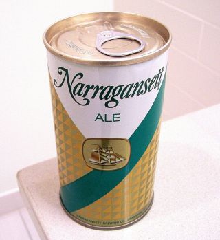 Sharp Narragansett Ale Tough Green Letter Ver Ss Beer Can From Cranston Ri