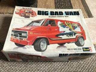 Vintage 1977 Revell Big Bad Van 1:16 Model Kit - Complete