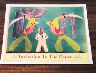 M - G - M Gene Kelly Invitation To The Dance Movie Poster Photo Mgm Studios 14x11