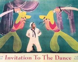 M - G - M Gene Kelly Invitation To The Dance MOVIE Poster Photo MGM STUDIOS 14X11 2