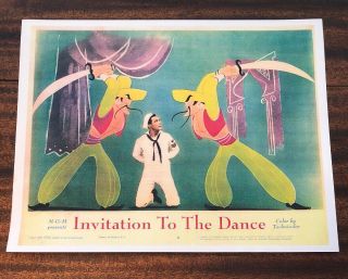 M - G - M Gene Kelly Invitation To The Dance MOVIE Poster Photo MGM STUDIOS 14X11 3