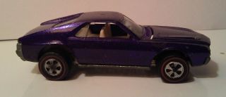 Hot Wheels 1969 Redline Custom Amx Purple All (loose) 1:64 Scale