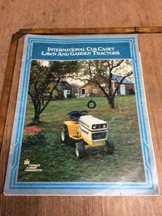 Vintage International Harvester Cub Cadet Garden Tractor Dealer Brochure 3