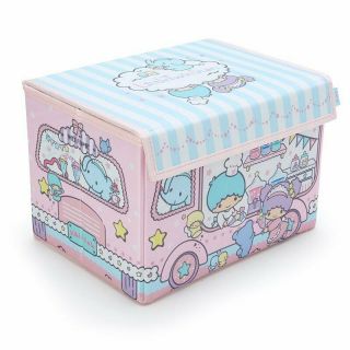 Little Twin Stars Kiki Lala Storage Box With Lid Sanrio Japan