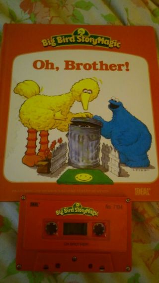 Big Bird Story Magic Book/tape Oh,  Brother Ideal 1987
