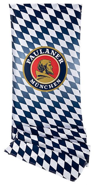 Paulaner - Bavarian Oktoberfest Flag / Banner Xxl Size (118 X 31.  5 Inches) -