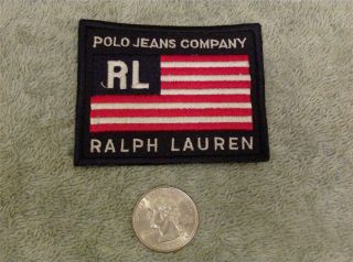 2 NOS RALPH LAUREN POLO JEANS COMPANY EMBROIDERED PATCHES 2