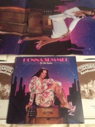 Donna Summer Vinyl 2 Lp Set & Poster On The Radio 1979 Casablanca Album Not Cd
