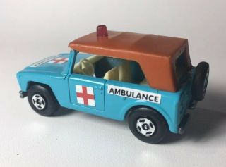 Phantom Matchbox Lesney 18 Rare Custom Ambulance Field Car. 2