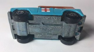 Phantom Matchbox Lesney 18 Rare Custom Ambulance Field Car. 6