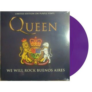 Limited Queen We Will Rock You Buenos Aires Colored Purple Vinyl Lp