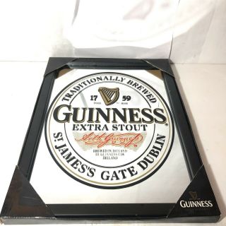 Guinness Beer Vintage Sign Mirror St.  James Gate Dublin Ireland